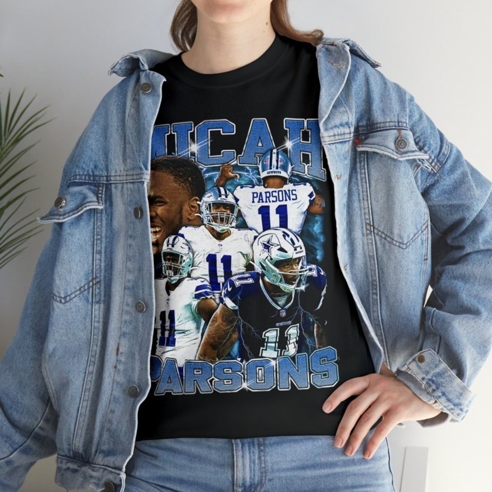 Micah Parsons Football Sports Fan Graphic Retro T-Shirt